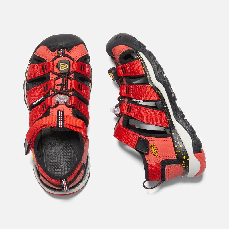 Keen Newport Neo H2 Sandalen Kinder DE-26958 Fiery Red/Golden Rod - Keen Kinderschuhe Rot